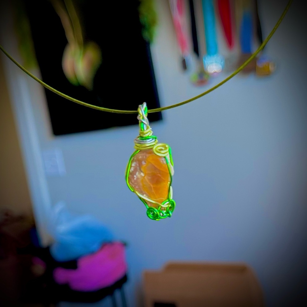 Intriguing Rough Opal Necklace - Picture 2 of 10